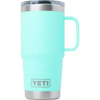 Yeti Rambler Travel Mug 20oz Stronghold Lid, Seafoam, mug de voyage thermos avec couvercle, 591 ml
