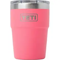 Yeti Rambler Stackable Cup 16oz Mag Slider Lid, Tropical Pink, tasse thermos empilable avec couvercle, 473 ml