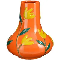 Mica Decorations Ava Vase - H30 x Ø25 cm - Céramique - Orange