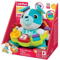 WINFUN Chiot en peluche interactif Joue avec moi, 0 mois+,