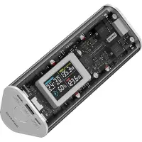Sharge 170 (24000 mAh, 170 W, 86.40 Wh), Chargeur de secours, Blanc, Transparent