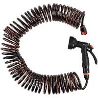 Bradas WSF15 - Kit de tuyau d'arrosage spiralé SPRING FLEX, 15 m