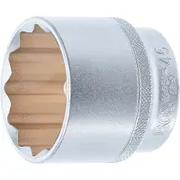 Bgs Douille à douze pans entraînement carré intérieur 12,5 mm (1/2") SW 46 mm - 10651-1