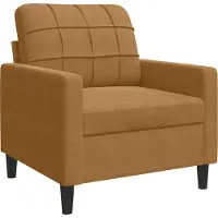 vidaXL Fauteuil marron 60 cm velours