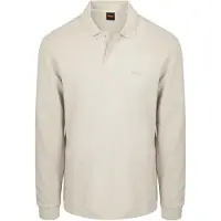 BOSS pour homme. 50520710 Polo Grid Structure beige (XL), Casuel, Coton, Manche longue