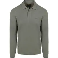 BOSS Polo Petempestolong Manches Longues Vert Vert foncé taille 3XL