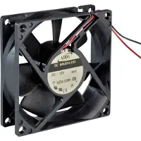 SEPA AS08024HB389300 Ventilateur axial 24 V/DC (L x l x H) 80 x 80 x 38 mm (80 mm, 1x), Ventilateur PC, Noir