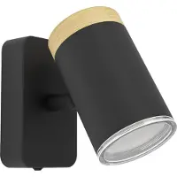 Eglo Lampe 1 spot Consuma noir 6 x 11 cm
