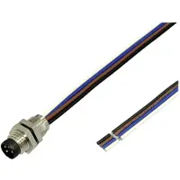 Bkl Electronic 2701004 Connecteur mâle encastrable pour capteur/actionneur M8 2 m Nombre de pôles/broches : 4 1 pc.