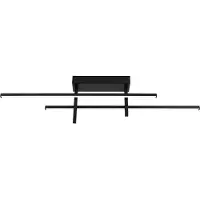 Eglo , plafonnier LED Trepiliano, lampe de plafond pour salon, éclairage de couloir, lampe de plafond pour chambre à coucher, en métal, de couleur noire, lumière blanc chaud