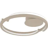 Eglo , plafonnier LED Mezzomonte, réglage de la température de couleur/gradable, couleur sable, diamètre 48 cm, 4400 lumens, référence 901823