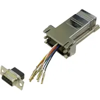 Bkl Electronic 10121108 Adaptateur D-SUB femelle 9 pôles. - RJ45 femelle 1 pc Single