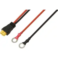 TRU COMPONENTS Ringkabelschuh zum XT60-Anschlusskabel 1 m TC-13619320 Schwarz, Rot TRU COMPONE, Câble + prise électronique, Rouge, Noir
