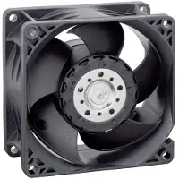 EBM PAPST EBM 8218 JN Ventilateur axial 48 V/DC 132 m³/h (L x l x H) 80 x 80 x 38 mm (80 mm, 1x), Ventilateur PC, Noir