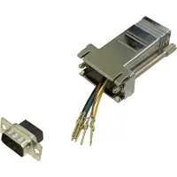Bkl Electronic 10121111 Adaptateur D-SUB mâle 9 pôles. - RJ45 femelle 1 pc Single