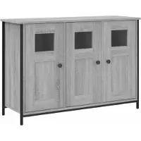 vidaXL Sideboard Gris Sonoma 100x35x70 cm Bois composite