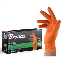 Bradas Diamond Nitrilhandschuhe Orange 9-10 (10, 9)