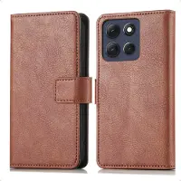 IMoshion Étui de télephone portefeuille de luxe pour Motorola Moto G56 - Marron