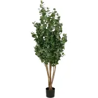 Mica Decorations Eucalyptus ¿ Plante Artificielle en Pot ¿ Fausse Plante Interieur ¿ Plantes Artificielles Interieur ¿ H175 x Ø90 cm ¿ Vert