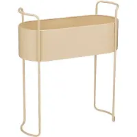 Mica Decorations Moritz Pot Plante ¿ Pot de Fleur Interieur pour Fleurs et Plantes Intérieur ¿ 55 x 24 x 65 cm ¿ Métal ¿ Beige