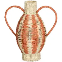 Mica Decorations Vase Decoratif - Vase Fleur 38 x Ø21 cm - Decoration Maison pour Interieur - Papier, Fer - Jaune Clair, Orange