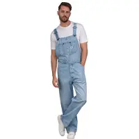Lee 112376913 Relaxed Fit Sleeveless Overall Bleu S Homme