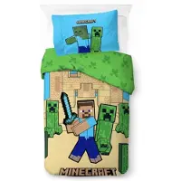 Minecraft Linge de lit Minecraft Sand Castles 140 x 200 cm