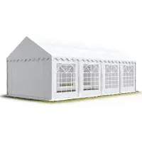 TOOLPORT 3x8 m Tente de réception / Barnum blanc toile de haute qualité PVC 700 N