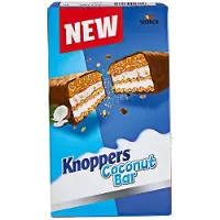 Knoppers® Barre Noix De Coco 24x40g - Snack Gourmand Noix De Coco, Chocolat Et Noisettes, Barre Énergétique Délicieuse, 960g Total, Idéal Goûter Et Pause Douceur