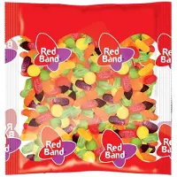 Red Band Winegum Assortiment Bonbons Gélifiés Fruités Assortis 1000g Sac Économique Gourmandise Sucrée Fête Snack Plaisir