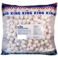 King Pepermuntballen Bonbons Menthe Fraîcheurs Sucrés Rafraîchissants 1000g