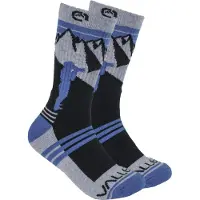 Vallerret Chaussette en laine mérinos Mtn Blue Taille 41-46