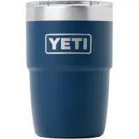 Yeti Rambler Stackable Cup 8oz Mag Slider Lid, Navy Blue, tasse thermos empilable avec couvercle, 237 ml