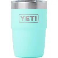 Yeti Rambler Stackable Cup 8oz Mag Slider Lid, Seafoam, tasse thermos empilable avec couvercle, 237 ml