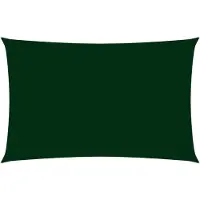 vidaXL Voile de parasol tissu oxford rectangulaire 5x8 m vert foncé