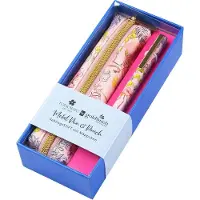 Goldbuch Set de papeterie comprenant un stylo à bille, une trousse, en métal, de couleur rose, avec un motif flamant rose, de la marque , collection Insignia