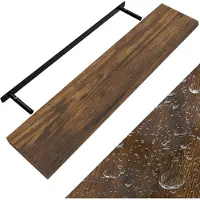 Casaria Etagère murale flottante 110cm max 15kg chêne foncé MDF support de fixation