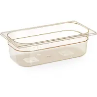 Hendi Récipient Gastronorm 1/3, résistant aux hautes températures, , GN 1/3, 3,8 L, transparent, 325 x 176 x (H) 100 mm