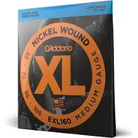 D'Addario EXL160 Cordes en nickel pour basse Medium 50-105 cordes longues