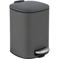 Wenko Alassio poubelle 5,0 l gris, Poubelle, Gris