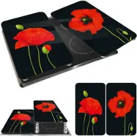 Maximex Lot de 2 protège-plaques "Coquelicot" Coquelicot