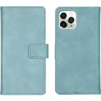 IMoshion Étui de télephone portefeuille de luxe pour Apple iPhone 11 Pro - Bleu clair