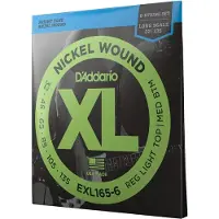 D'addario And Co EXL165-6 Nickel Wound Long Scale Regular Light Top 32-135