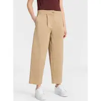 BOSS Pantalon à pince 'Taquina' noisette