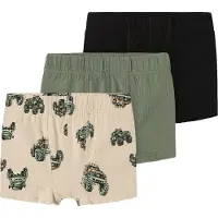 Name It Mini Sous-vêtements 'Peyote Monster' beige foncé / kaki / noir