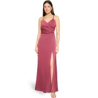 Vera Mont Robe de soirée rouge foncé