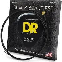Dr Strings BKB-45 Handmade Magic Black Beauties 45-105
