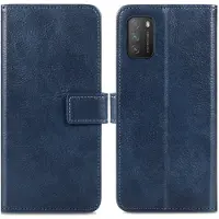 IMoshion Étui de télephone portefeuille de luxe Xiaomi Poco M3 - Bleu foncé