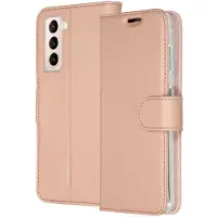 Accezz Étui de télephone Wallet Samsung Galaxy S21 Plus - Rose Doré