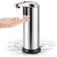 Platinet Distributeur de savon sensoriel, acier inoxydable, 250 ml